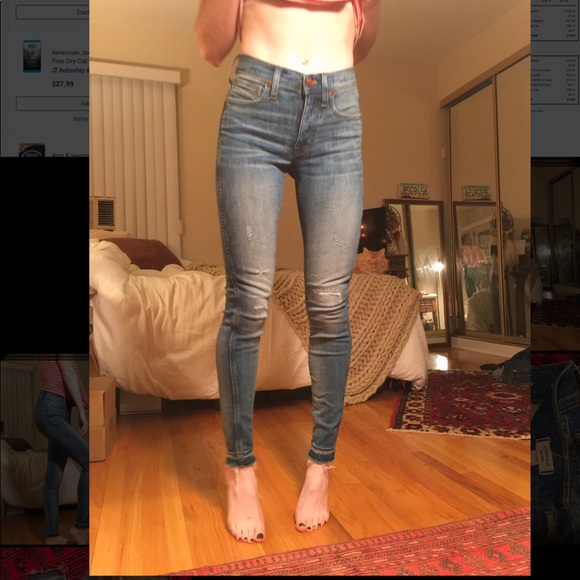NEW Madewell 9” High Rise Skinny Jeans - Picture 3 of 6